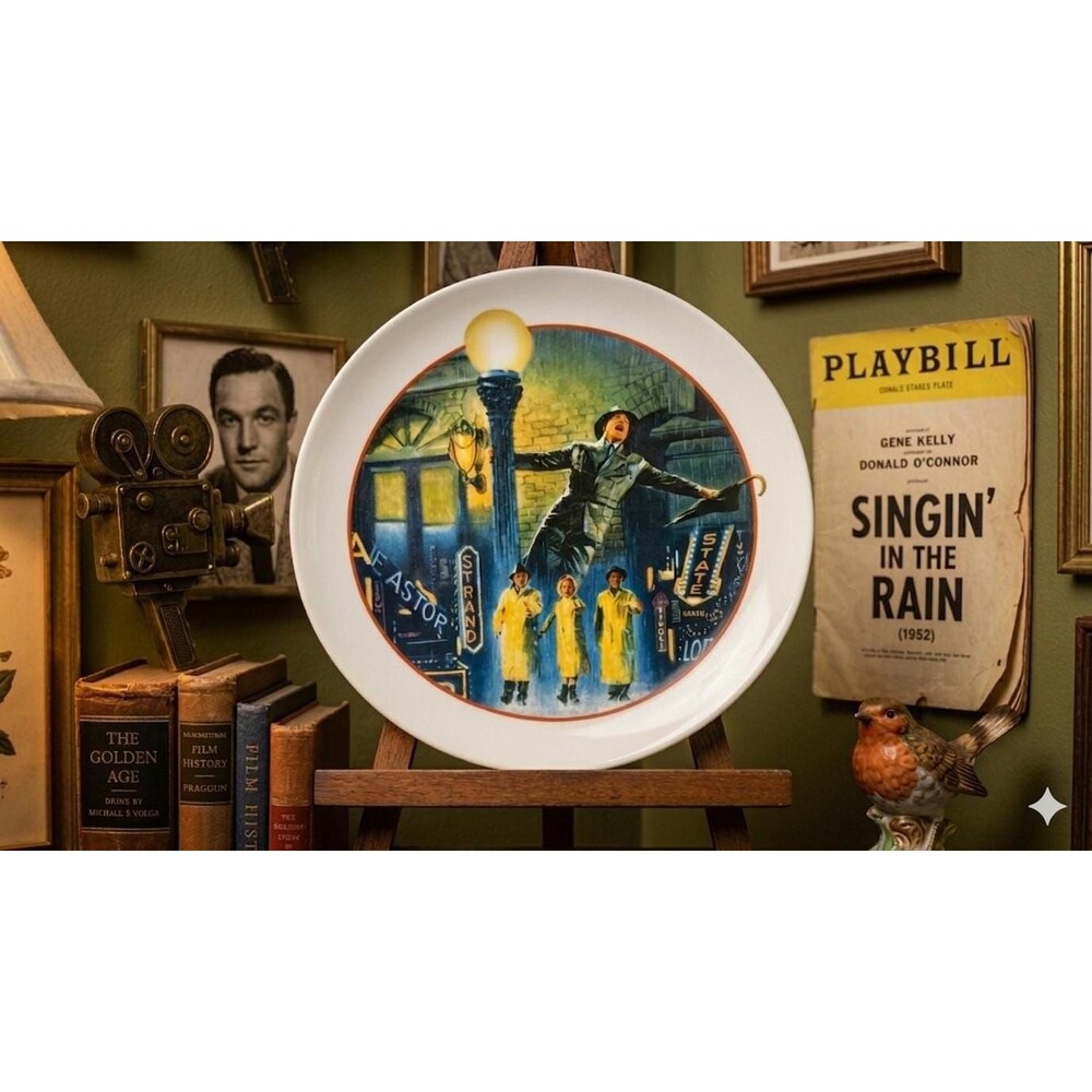 Vintage Singin In The Rain Collector Plate - Avon 1986